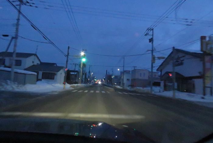 webnews今朝の北見/とん田通り、南大通り交差点から国道39号方向