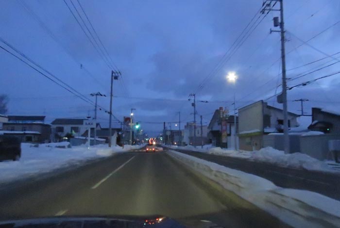 webnews今朝の北見/とん田通り、南大通り交差点から国道39号方向