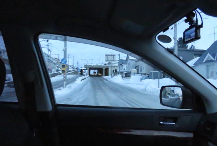 webnews今朝の北見/東9丁目歩道橋の交差点から左