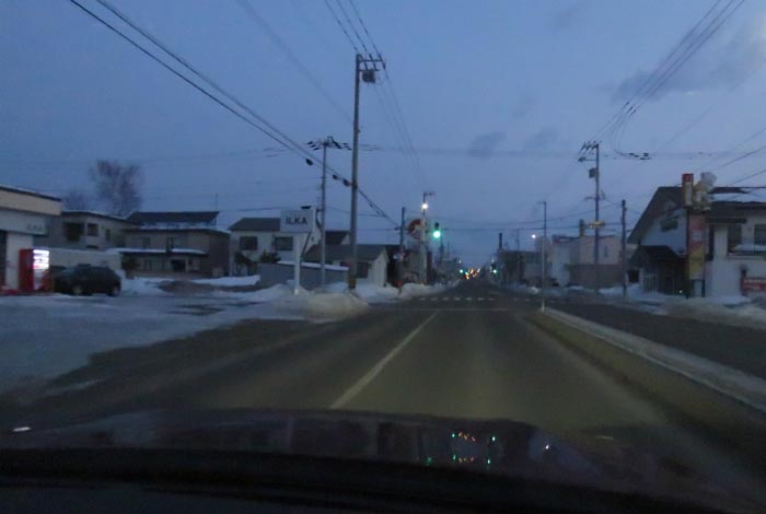 webnews今朝の北見/とん田通り、南大通り交差点から国道39号方向