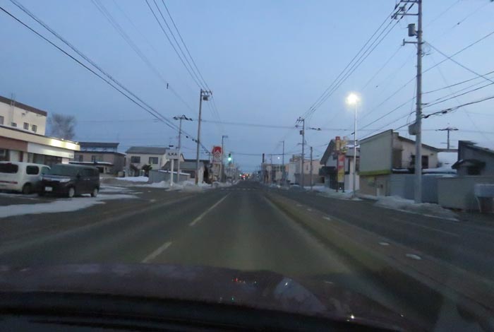 webnews今朝の北見/とん田通り、南大通り交差点から国道39号方向