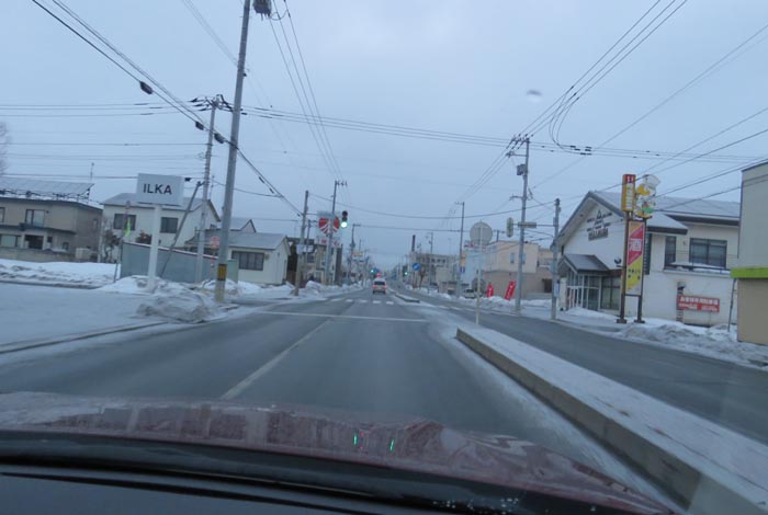 webnews今朝の北見/とん田通り、南大通り交差点から国道39号方向