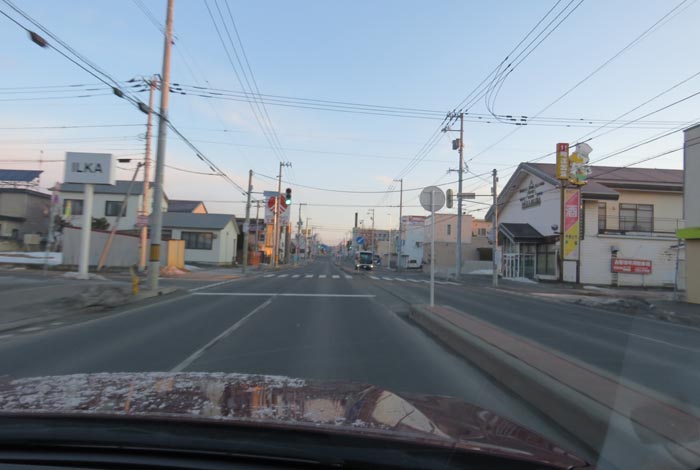 webnews今朝の北見/とん田通り、南大通り交差点から国道39号方向