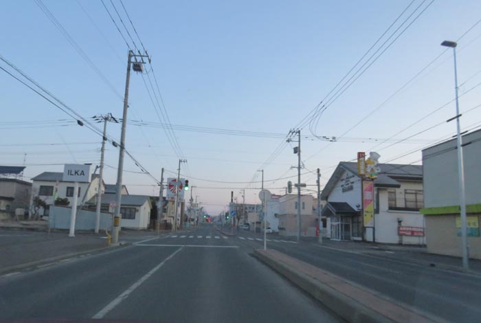 webnews今朝の北見/とん田通り、南大通り交差点から国道39号方向