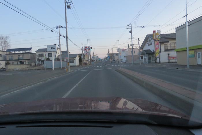 webnews今朝の北見/とん田通り、南大通り交差点から国道39号方向