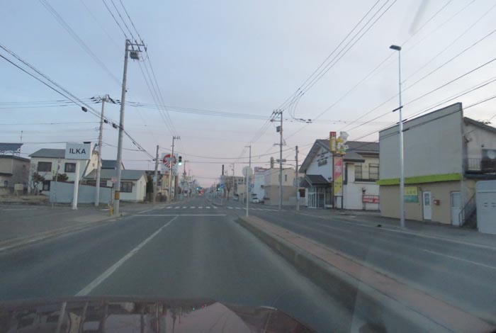 webnews今朝の北見/とん田通り、南大通り交差点から国道39号方向
