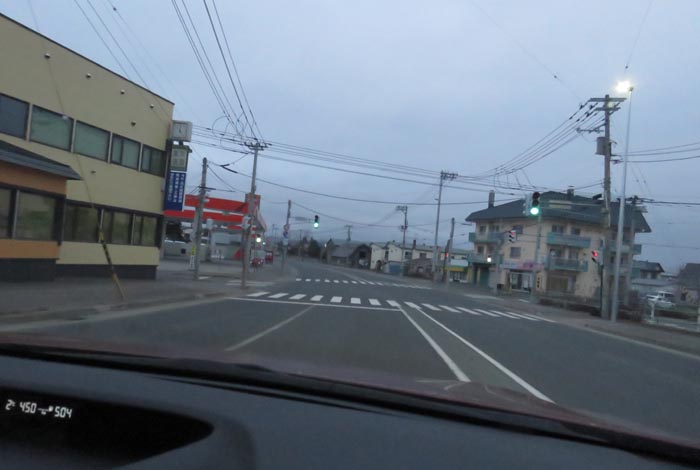 webnews今朝の北見/無加川橋を渡り南大通り交差点方向