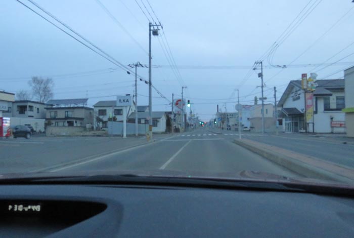 webnews今朝の北見/とん田通り、南大通り交差点から国道39号方向