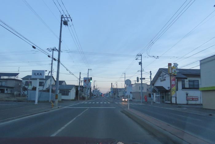 webnews今朝の北見/とん田通り、南大通り交差点から国道39号方向