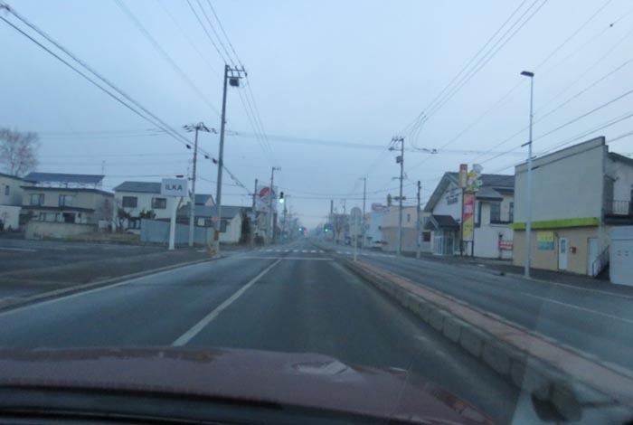 webnews今朝の北見/とん田通り、南大通り交差点から国道39号方向
