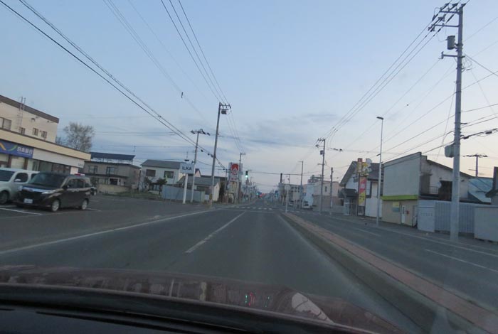 webnews今朝の北見/とん田通り、南大通り交差点から国道39号方向