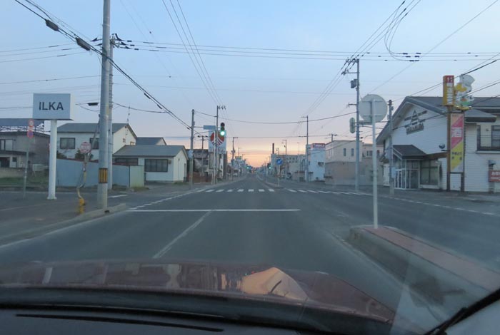 webnews今朝の北見/とん田通り、南大通り交差点から国道39号方向
