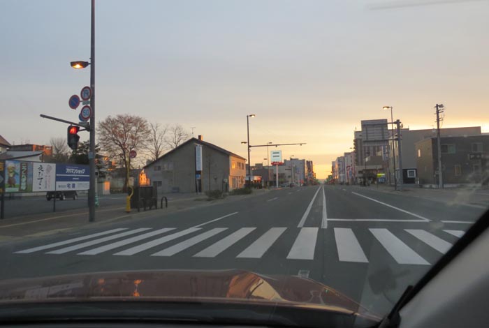 webnews今朝の北見/五差路から北見駅方向