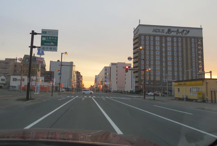 webnews今朝の北見/国道39号、大通りの西4丁目通り交差点