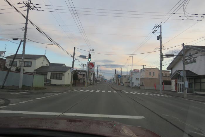 webnews今朝の北見/とん田通り、南大通り交差点から国道39号方向
