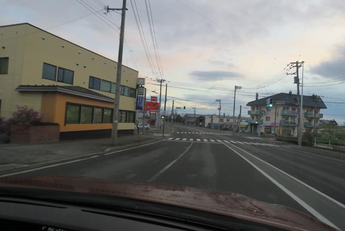 webnews今朝の北見/無加川橋を渡り南大通り交差点方向
