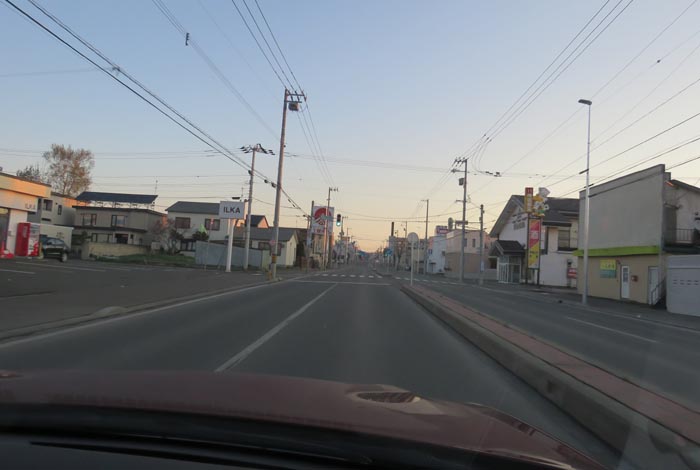 webnews今朝の北見/とん田通り、南大通り交差点から国道39号方向