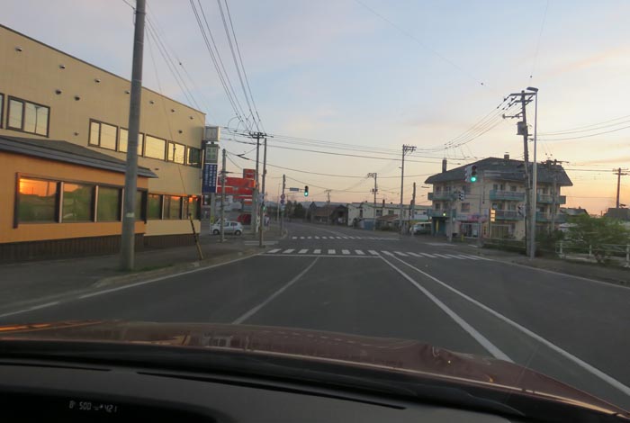 webnews今朝の北見/無加川橋を渡り南大通り交差点方向