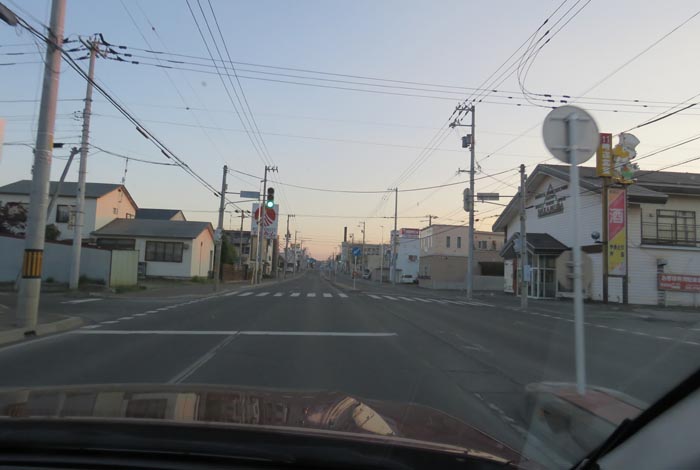 webnews今朝の北見/とん田通り、南大通り交差点から国道39号方向