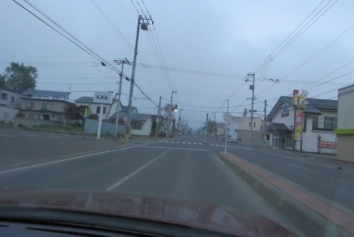webnews今朝の北見/とん田通り、南大通り交差点から国道39号方向