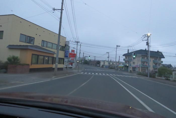webnews今朝の北見/無加川橋を渡り南大通り交差点方向
