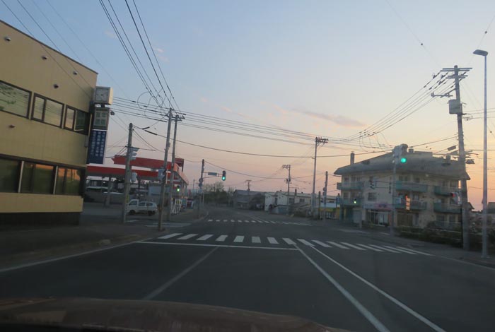 webnews今朝の北見/無加川橋を渡り南大通り交差点方向
