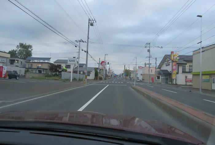 webnews今朝の北見/とん田通り、南大通り交差点から国道39号方向