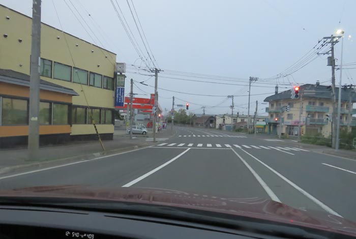 webnews今朝の北見/無加川橋を渡り南大通り交差点方向