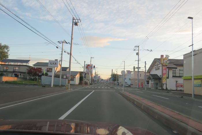 webnews今朝の北見/とん田通り、南大通り交差点から国道39号方向