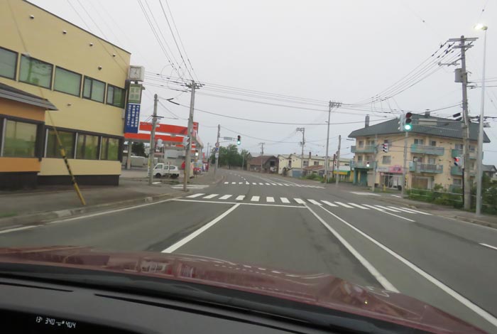 webnews今朝の北見/無加川橋を渡り南大通り交差点方向