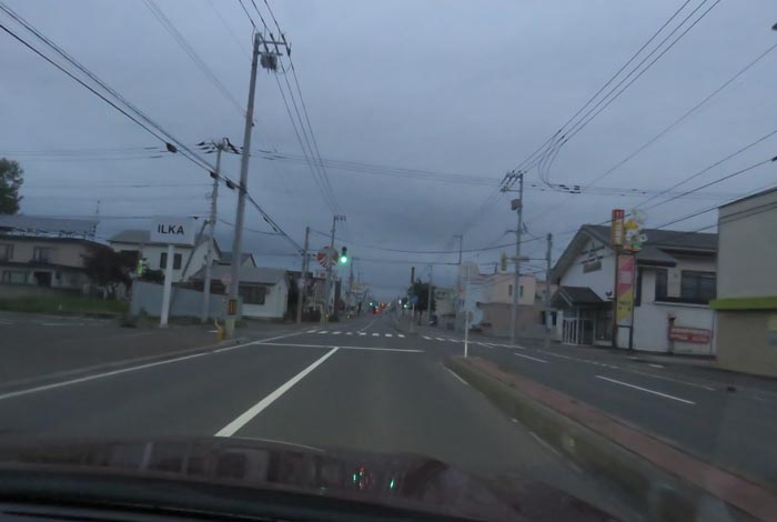 webnews今朝の北見/とん田通り、南大通り交差点から国道39号方向