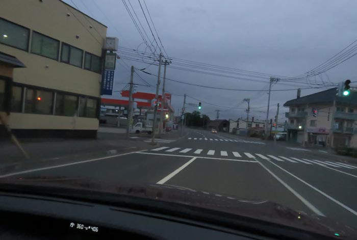 webnews今朝の北見/無加川橋を渡り南大通り交差点方向