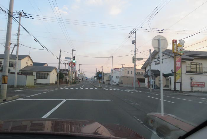 webnews今朝の北見/とん田通り、南大通り交差点から国道39号方向