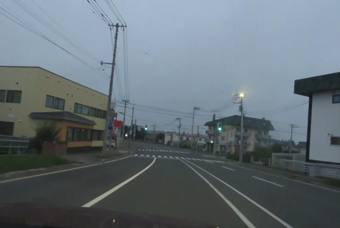 webnews今朝の北見/無加川橋を渡り南大通り交差点方向