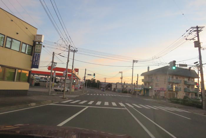 webnews今朝の北見/無加川橋を渡り南大通り交差点方向