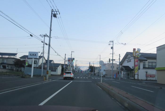 webnews今朝の北見/とん田通り、南大通り交差点から国道39号方向