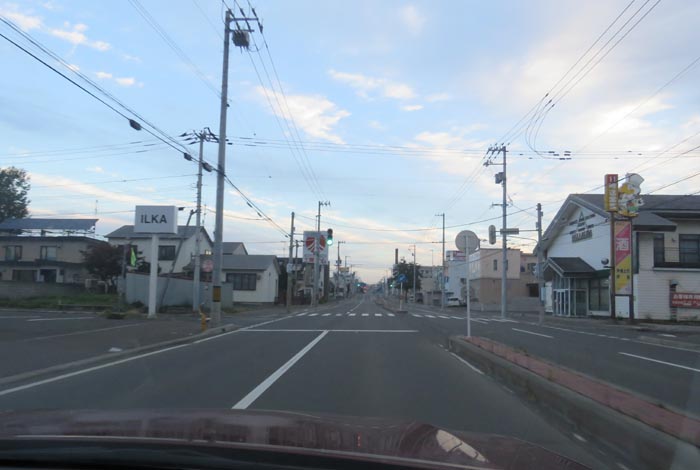 webnews今朝の北見/とん田通り、南大通り交差点から国道39号方向