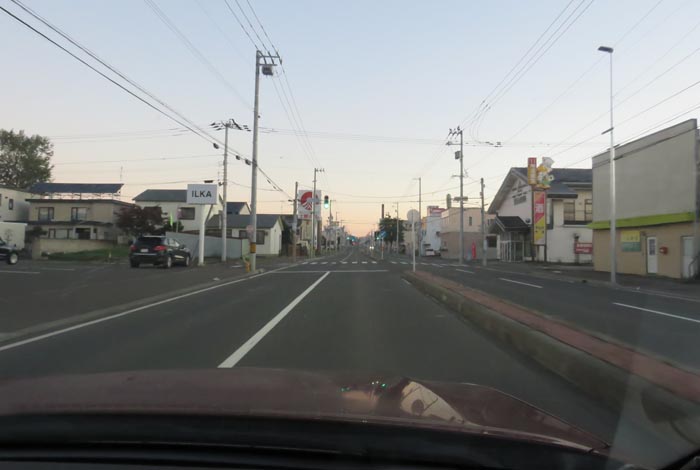 webnews今朝の北見/とん田通り、南大通り交差点から国道39号方向