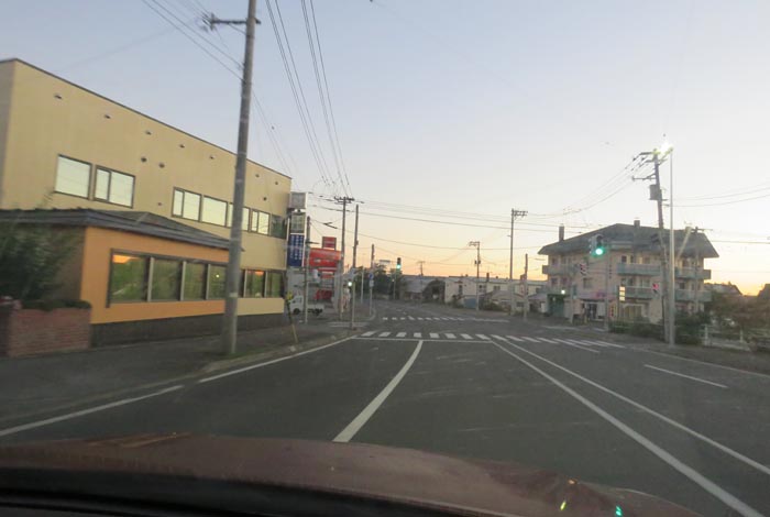 webnews今朝の北見/無加川橋を渡り南大通り交差点方向