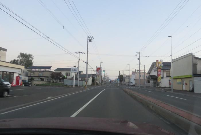 webnews今朝の北見/とん田通り、南大通り交差点から国道39号方向
