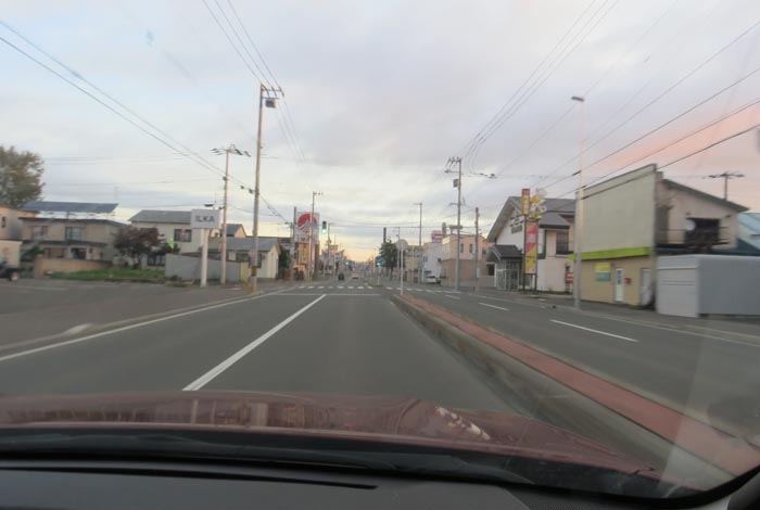 webnews今朝の北見/とん田通り、南大通り交差点から国道39号方向