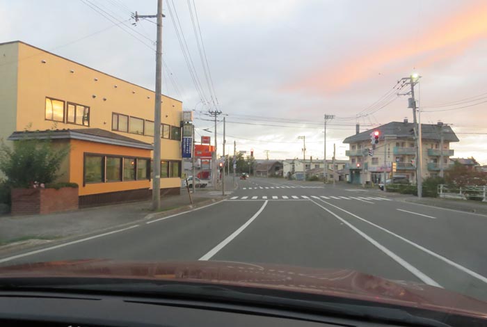webnews今朝の北見/無加川橋を渡り南大通り交差点方向