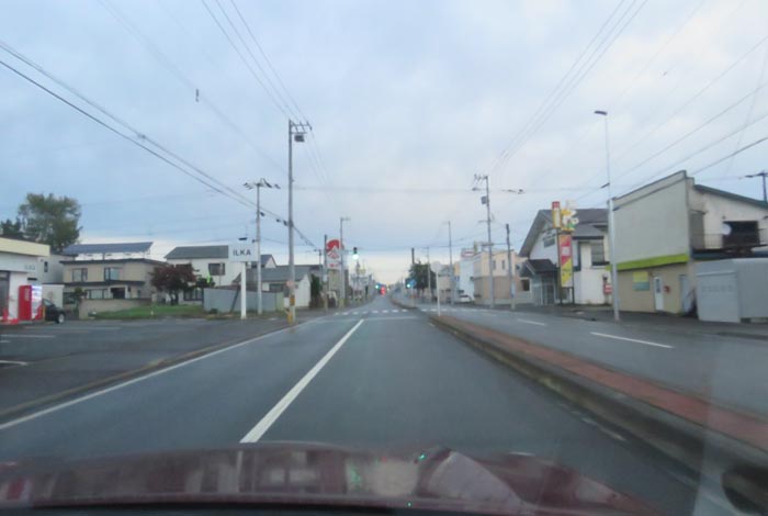 webnews今朝の北見/とん田通り、南大通り交差点から国道39号方向