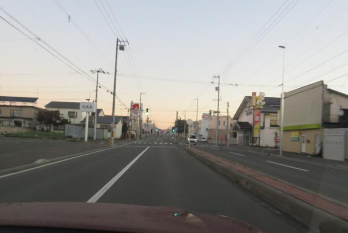 webnews今朝の北見/とん田通り、南大通り交差点から国道39号方向