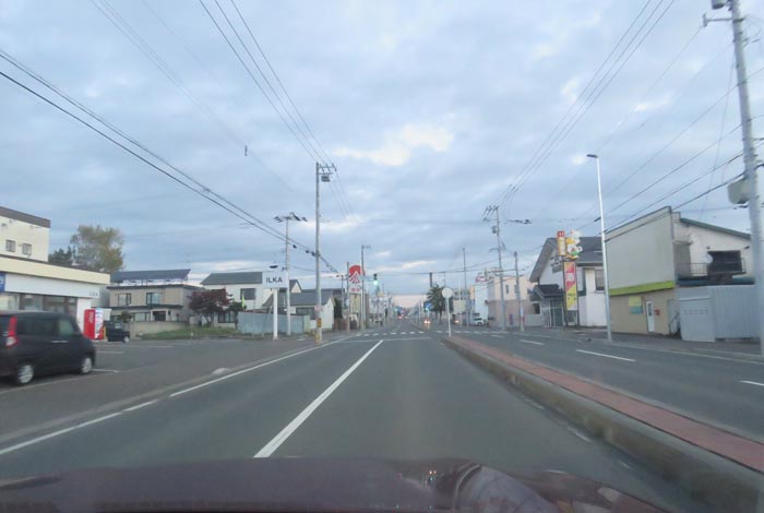 webnews今朝の北見/とん田通り、南大通り交差点から国道39号方向