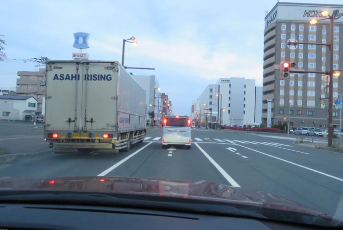 webnews今朝の北見/国道39号、大通りの西4丁目通り交差点