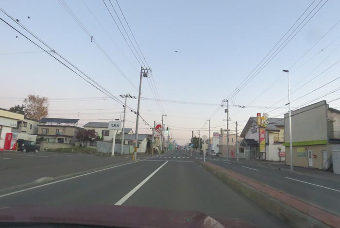 webnews今朝の北見/とん田通り、南大通り交差点から国道39号方向
