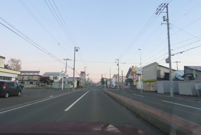 webnews今朝の北見/とん田通り、南大通り交差点から国道39号方向