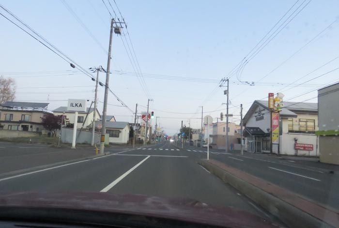 webnews今朝の北見/とん田通り、南大通り交差点から国道39号方向