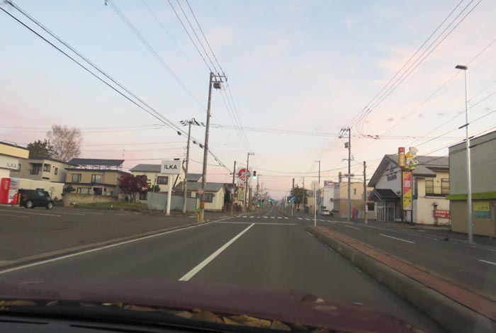 webnews今朝の北見/とん田通り、南大通り交差点から国道39号方向